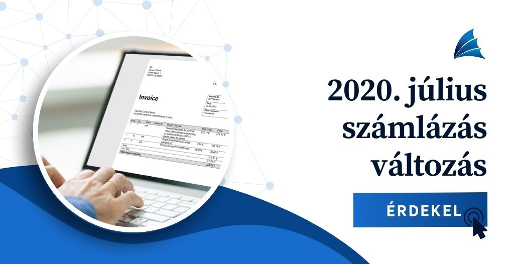 2020. július számlázás változás